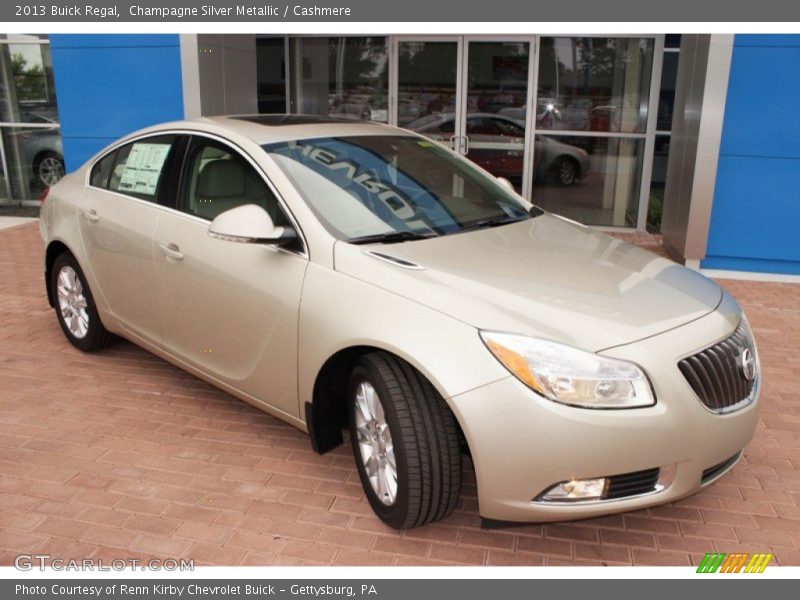 Champagne Silver Metallic / Cashmere 2013 Buick Regal