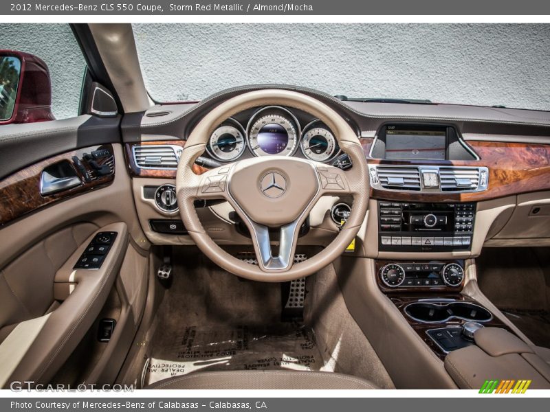 Storm Red Metallic / Almond/Mocha 2012 Mercedes-Benz CLS 550 Coupe