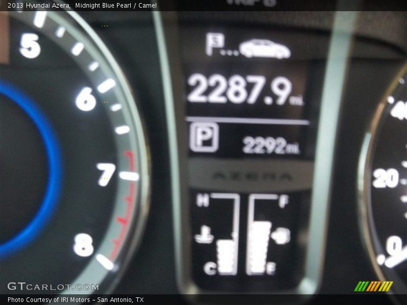 Midnight Blue Pearl / Camel 2013 Hyundai Azera
