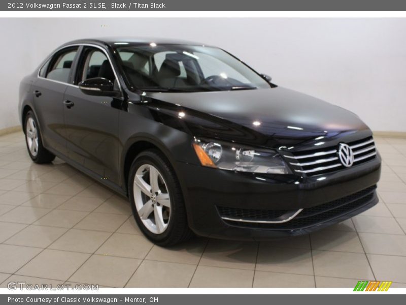 Black / Titan Black 2012 Volkswagen Passat 2.5L SE