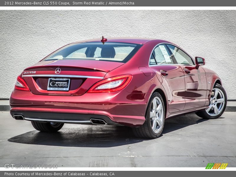 Storm Red Metallic / Almond/Mocha 2012 Mercedes-Benz CLS 550 Coupe