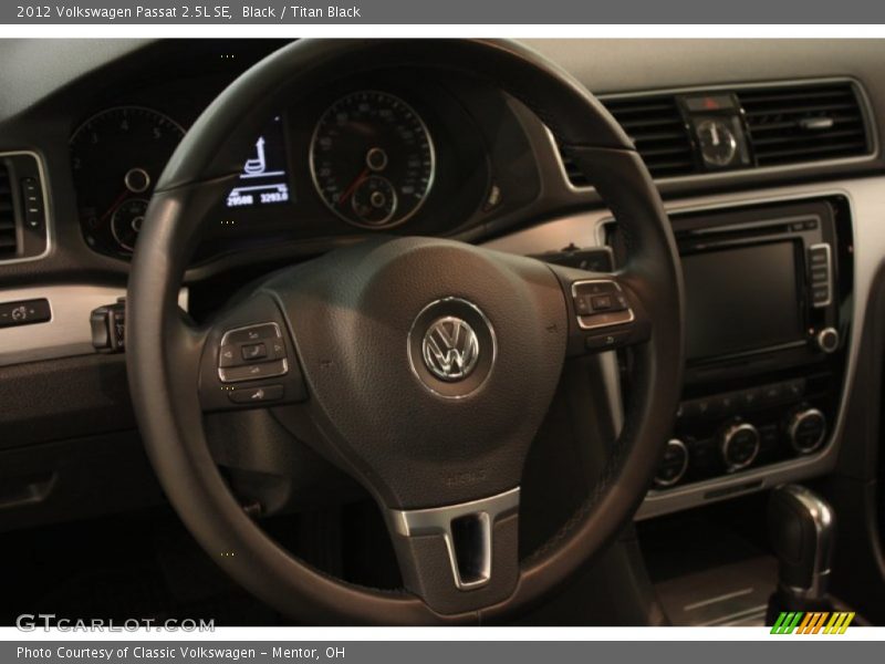 Black / Titan Black 2012 Volkswagen Passat 2.5L SE
