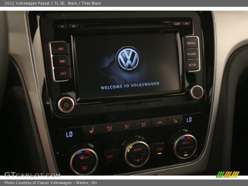 Black / Titan Black 2012 Volkswagen Passat 2.5L SE