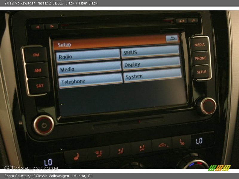 Black / Titan Black 2012 Volkswagen Passat 2.5L SE