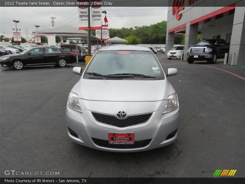 Classic Silver Metallic / Dark Gray 2012 Toyota Yaris Sedan