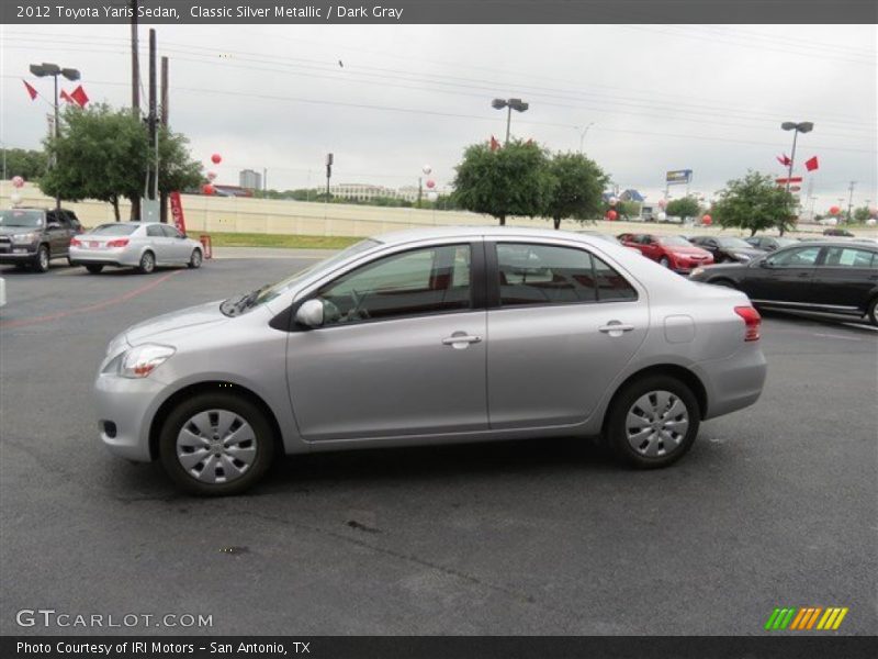 Classic Silver Metallic / Dark Gray 2012 Toyota Yaris Sedan