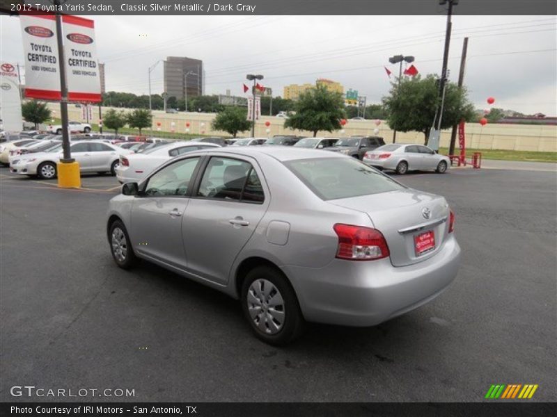 Classic Silver Metallic / Dark Gray 2012 Toyota Yaris Sedan