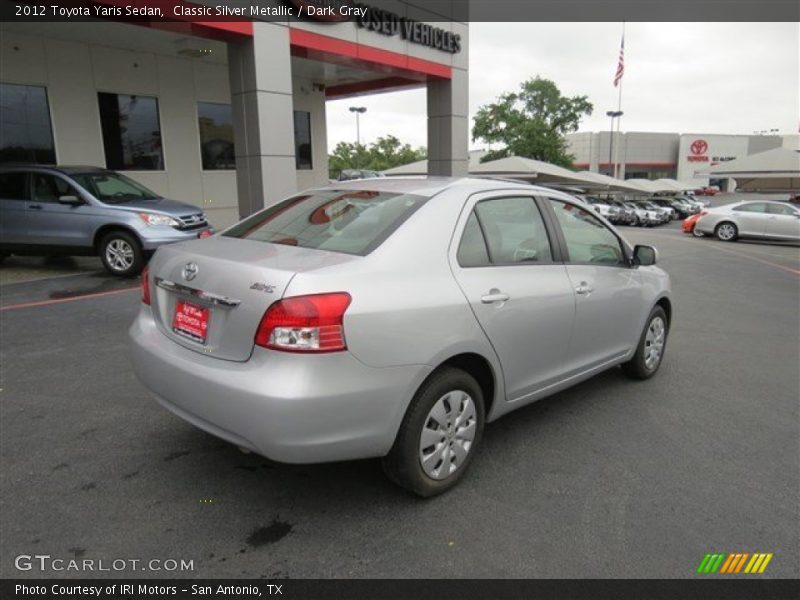 Classic Silver Metallic / Dark Gray 2012 Toyota Yaris Sedan