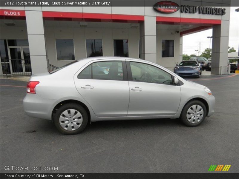 Classic Silver Metallic / Dark Gray 2012 Toyota Yaris Sedan