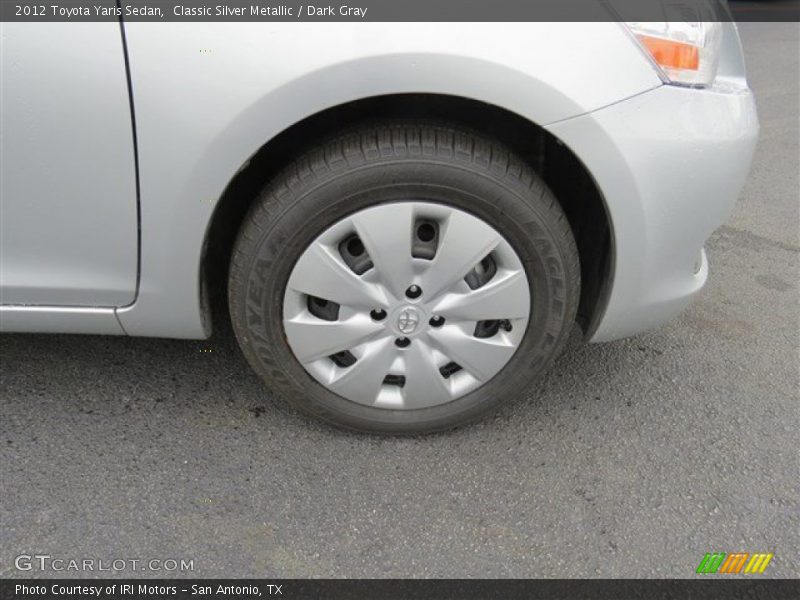 Classic Silver Metallic / Dark Gray 2012 Toyota Yaris Sedan