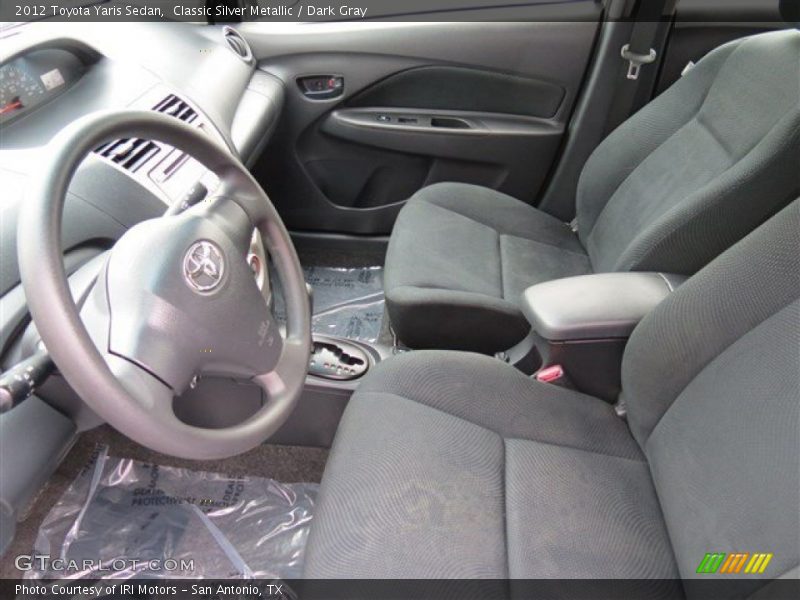 Classic Silver Metallic / Dark Gray 2012 Toyota Yaris Sedan