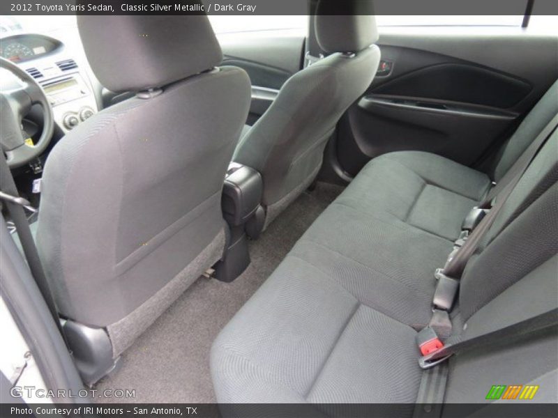 Classic Silver Metallic / Dark Gray 2012 Toyota Yaris Sedan