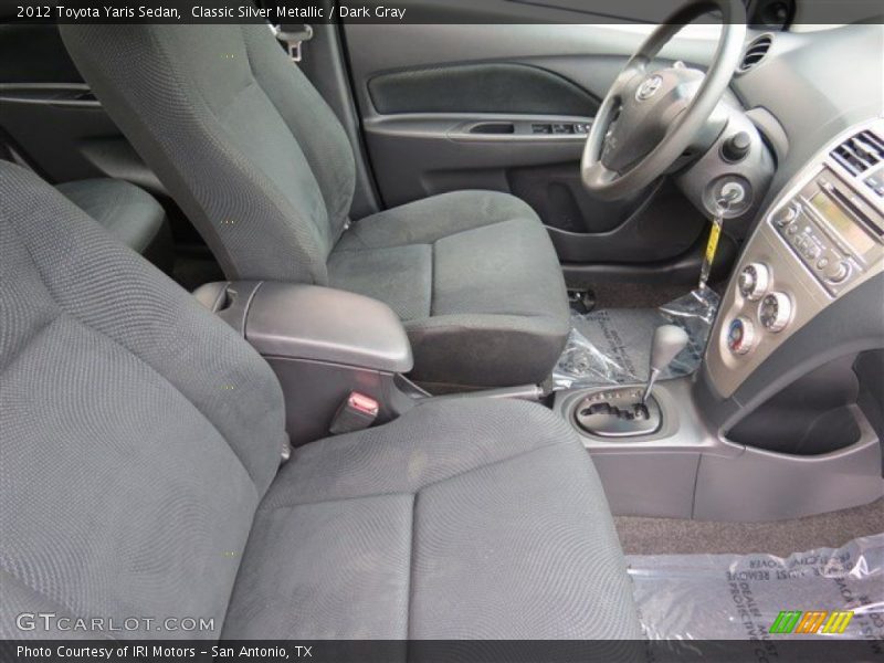 Classic Silver Metallic / Dark Gray 2012 Toyota Yaris Sedan