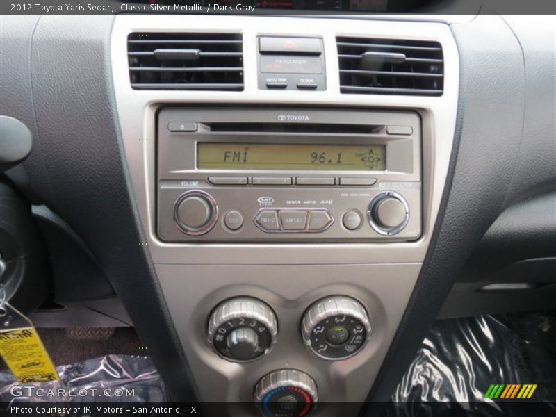 Classic Silver Metallic / Dark Gray 2012 Toyota Yaris Sedan