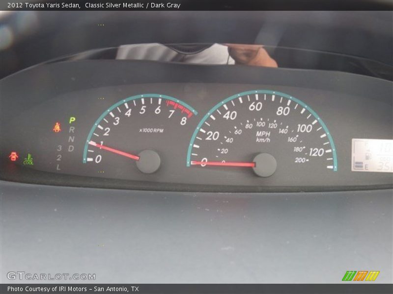 Classic Silver Metallic / Dark Gray 2012 Toyota Yaris Sedan