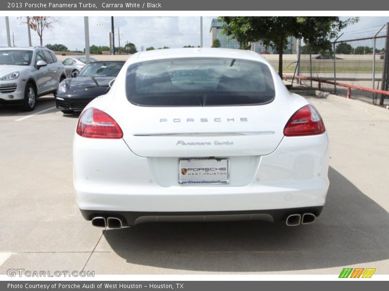 Carrara White / Black 2013 Porsche Panamera Turbo