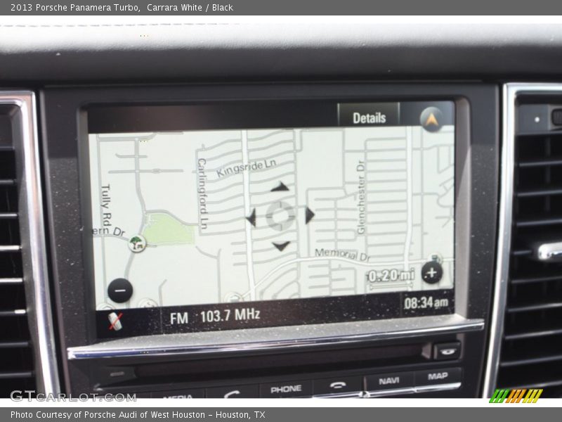 Navigation of 2013 Panamera Turbo