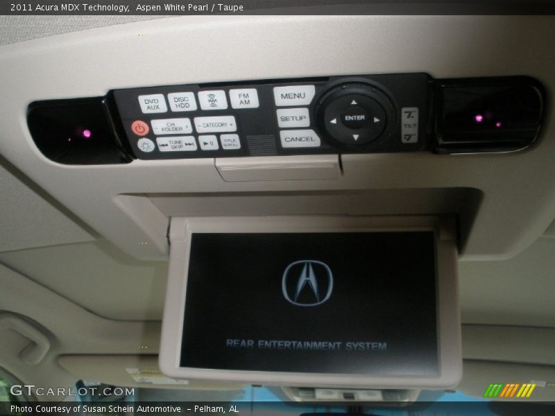 Aspen White Pearl / Taupe 2011 Acura MDX Technology