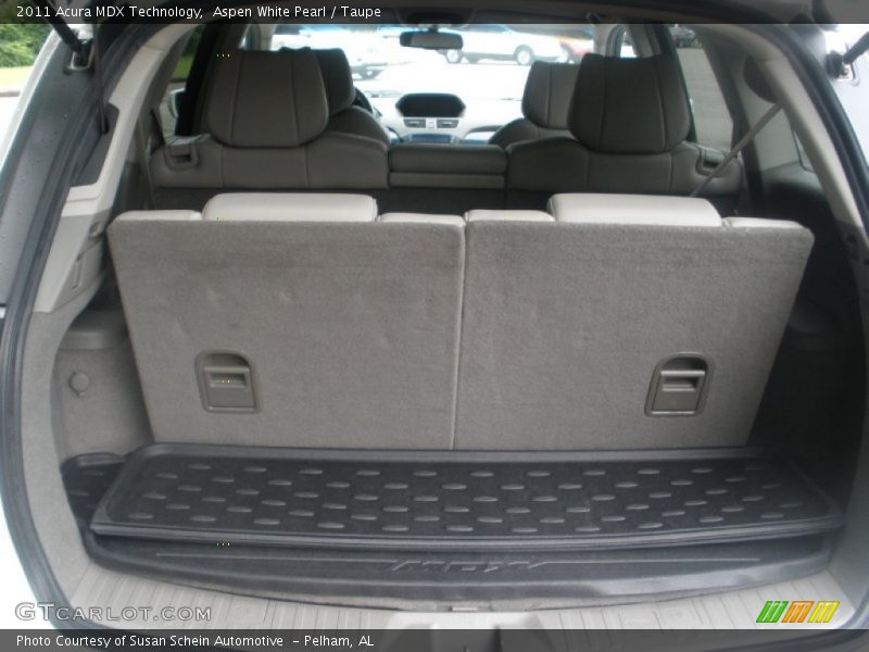 Aspen White Pearl / Taupe 2011 Acura MDX Technology