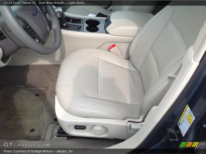 Steel Blue Metallic / Light Stone 2010 Ford Taurus SE