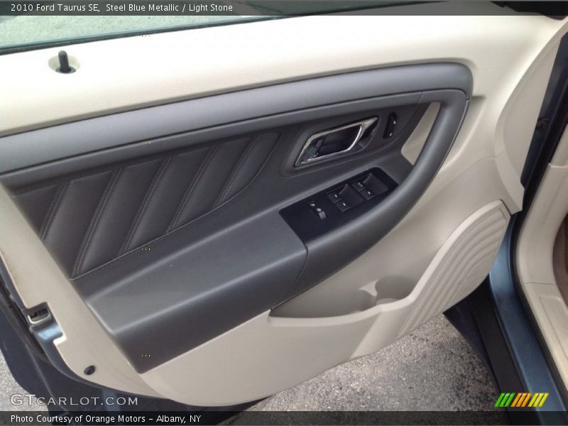 Steel Blue Metallic / Light Stone 2010 Ford Taurus SE