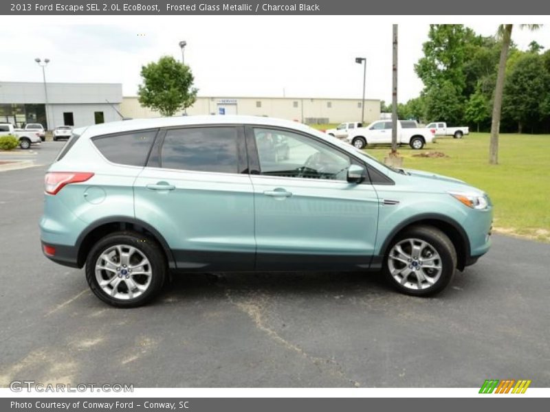 Frosted Glass Metallic / Charcoal Black 2013 Ford Escape SEL 2.0L EcoBoost