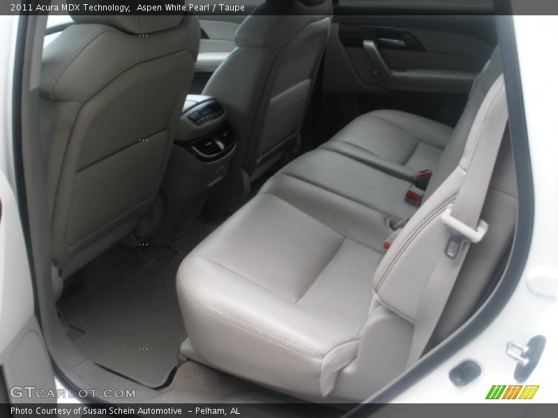 Aspen White Pearl / Taupe 2011 Acura MDX Technology