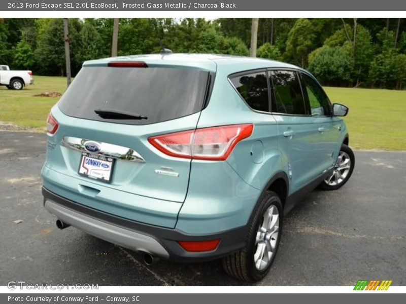 Frosted Glass Metallic / Charcoal Black 2013 Ford Escape SEL 2.0L EcoBoost