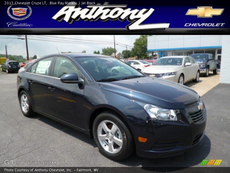 Blue Ray Metallic / Jet Black 2013 Chevrolet Cruze LT