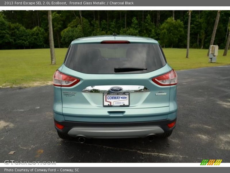 Frosted Glass Metallic / Charcoal Black 2013 Ford Escape SEL 2.0L EcoBoost