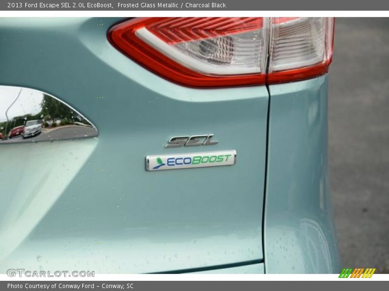 Frosted Glass Metallic / Charcoal Black 2013 Ford Escape SEL 2.0L EcoBoost