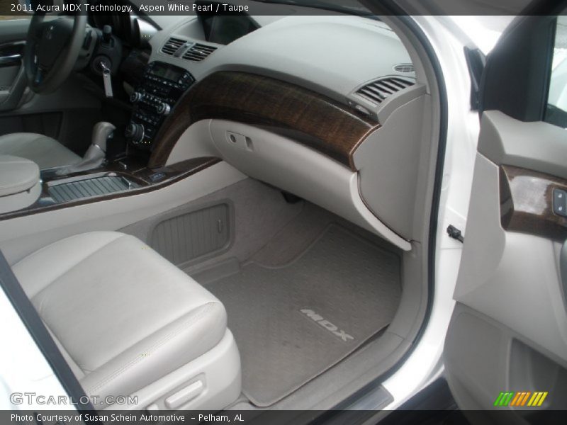 Aspen White Pearl / Taupe 2011 Acura MDX Technology