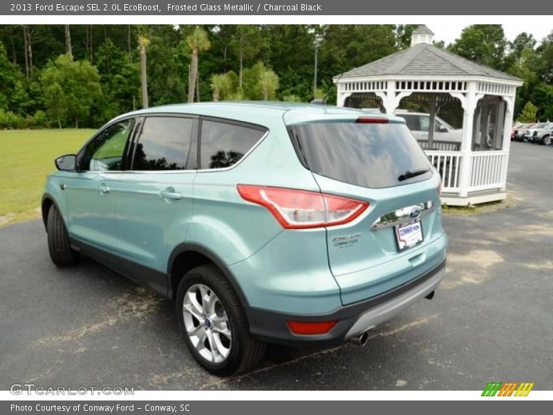 Frosted Glass Metallic / Charcoal Black 2013 Ford Escape SEL 2.0L EcoBoost