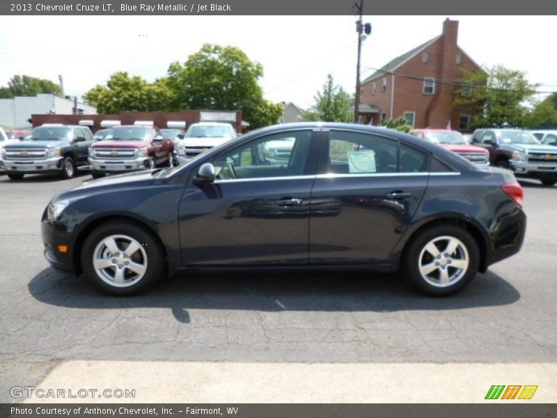 Blue Ray Metallic / Jet Black 2013 Chevrolet Cruze LT