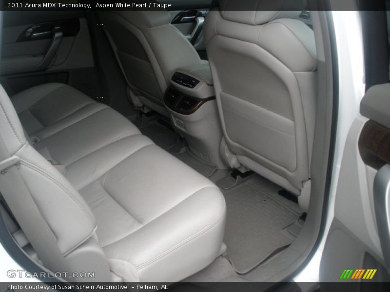 Aspen White Pearl / Taupe 2011 Acura MDX Technology