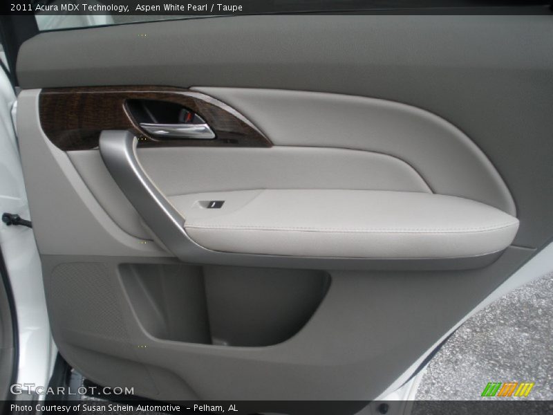 Aspen White Pearl / Taupe 2011 Acura MDX Technology
