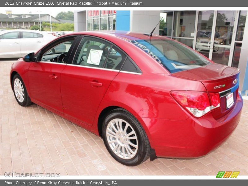 Crystal Red Metallic Tintcoat / Medium Titanium 2013 Chevrolet Cruze ECO