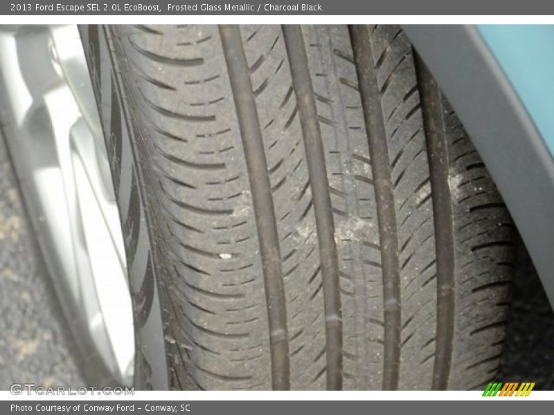 Frosted Glass Metallic / Charcoal Black 2013 Ford Escape SEL 2.0L EcoBoost