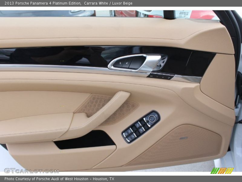 Carrara White / Luxor Beige 2013 Porsche Panamera 4 Platinum Edition