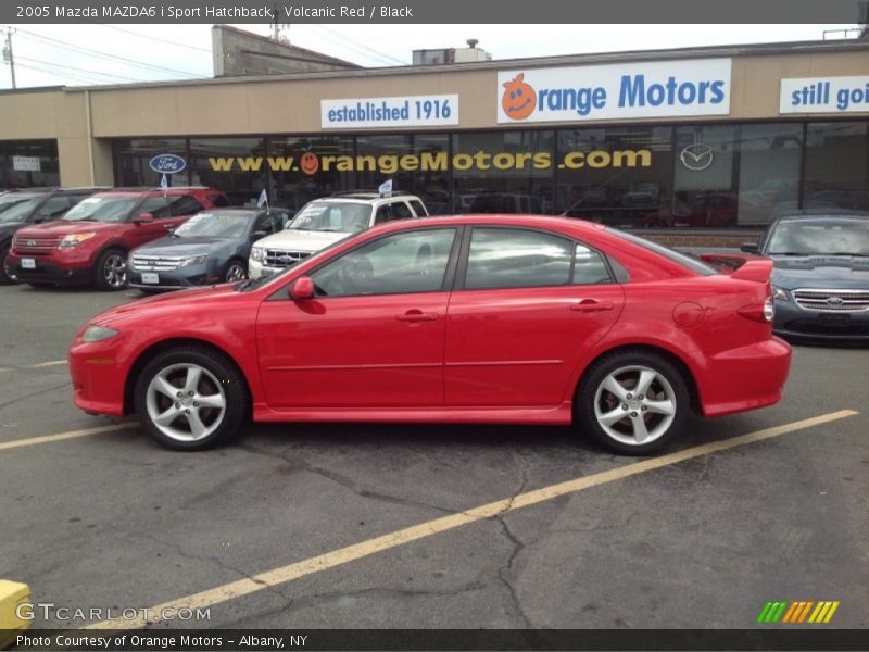 Volcanic Red / Black 2005 Mazda MAZDA6 i Sport Hatchback