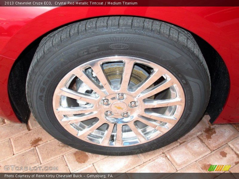 Crystal Red Metallic Tintcoat / Medium Titanium 2013 Chevrolet Cruze ECO