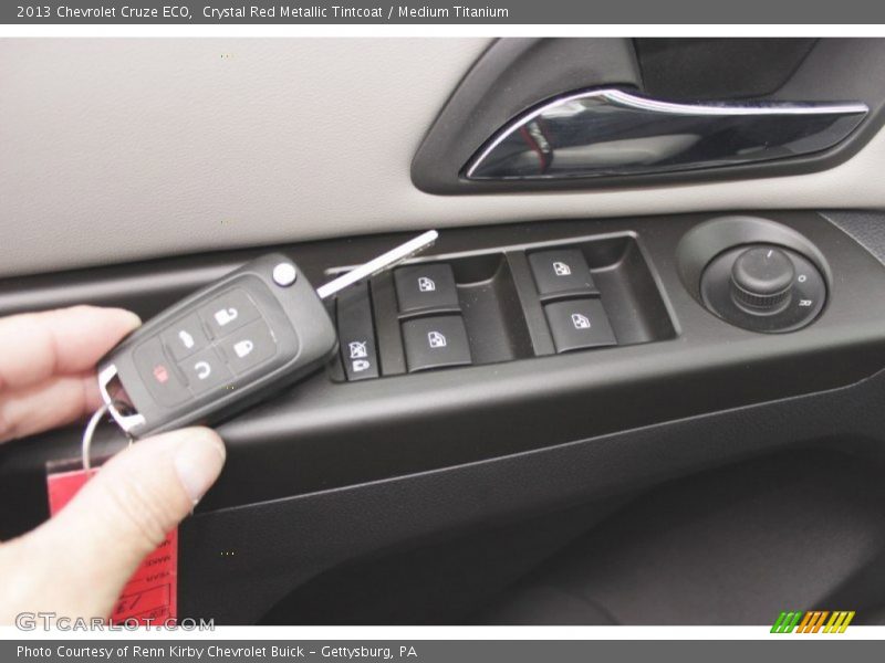 Crystal Red Metallic Tintcoat / Medium Titanium 2013 Chevrolet Cruze ECO