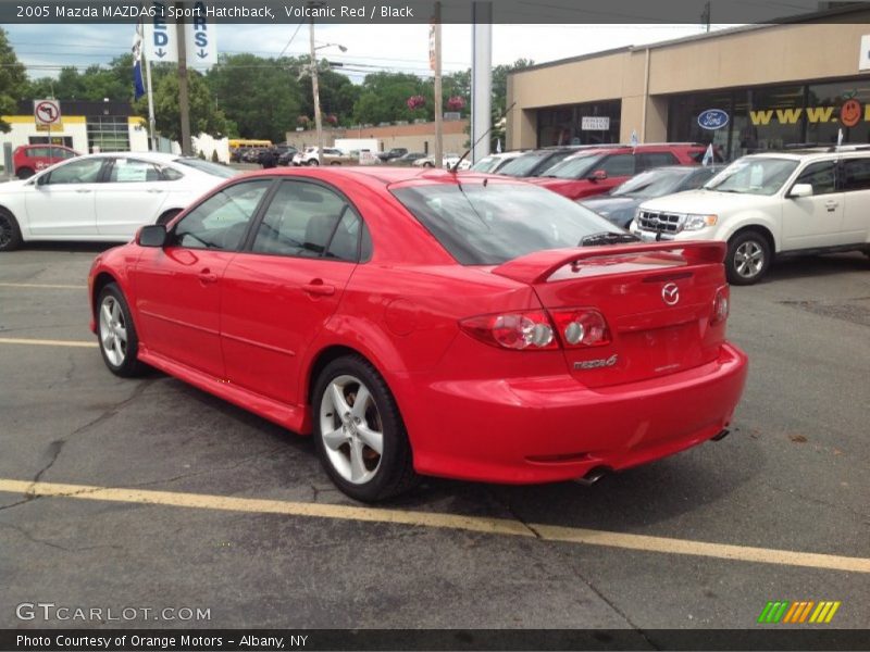 Volcanic Red / Black 2005 Mazda MAZDA6 i Sport Hatchback