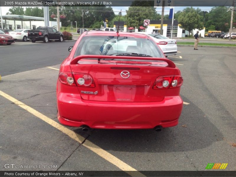 Volcanic Red / Black 2005 Mazda MAZDA6 i Sport Hatchback