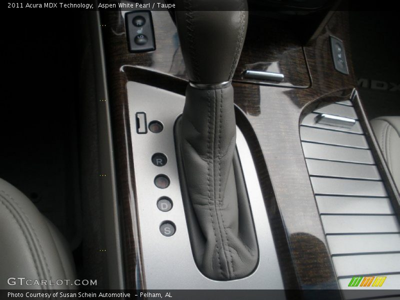 Aspen White Pearl / Taupe 2011 Acura MDX Technology