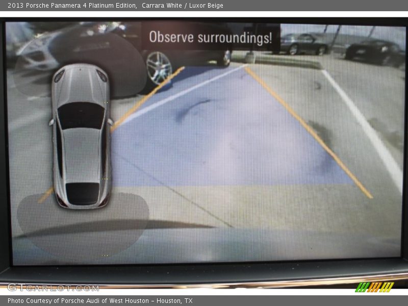 Carrara White / Luxor Beige 2013 Porsche Panamera 4 Platinum Edition