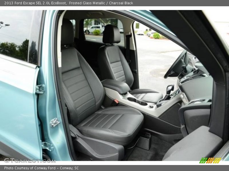 Frosted Glass Metallic / Charcoal Black 2013 Ford Escape SEL 2.0L EcoBoost