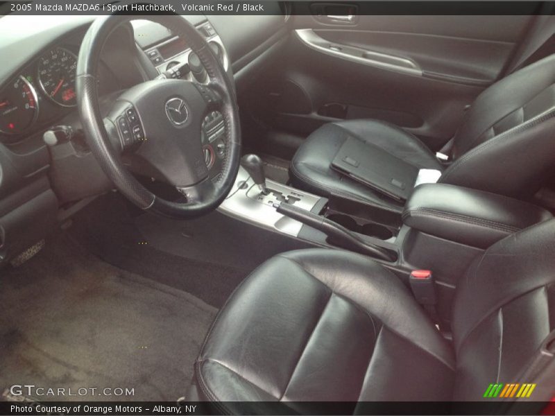 Volcanic Red / Black 2005 Mazda MAZDA6 i Sport Hatchback