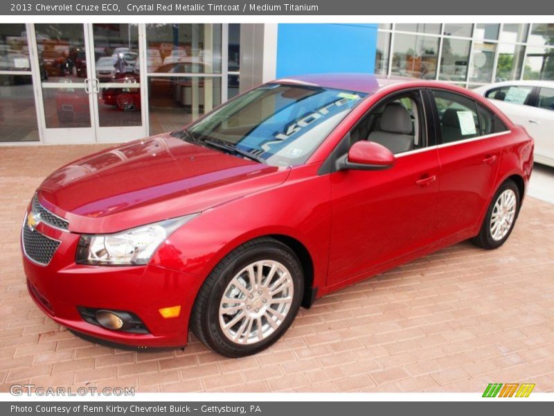 Crystal Red Metallic Tintcoat / Medium Titanium 2013 Chevrolet Cruze ECO
