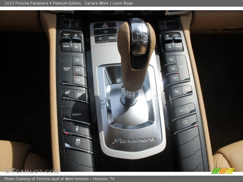 Carrara White / Luxor Beige 2013 Porsche Panamera 4 Platinum Edition